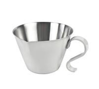 JNJOOD Tasse à lait avec bec cylindrique pour lait Art, en acier inoxydable 304, tasse pour mousse de lait, tasse d'extraction de café.