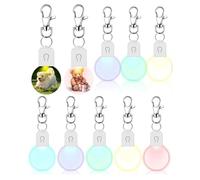 JNJOOD Vide Sublimation LED Acrylique Illuminé Transfert en Plastique Rond 10 Pièces