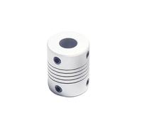 JNMING 1 pcs D16L23 Aluminium Accouplement Flexible Alésage 3mm 4mm 5mm 6.35mm 8mm 10mm Coupleur d'arbre for Moteur Pas à Pas CNC Imprimante 3D(3.17x5mm)