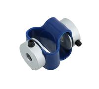 JNMING 1 pcs D23 L24 Double Boucle Couplage Trou Intérieur 3mm à 8mm 8 Forme Encodeur CNC Moteur Arbre Flexible En Alliage D'aluminium Coupleur(3mm x 6.35mm)