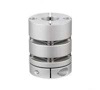 JNMING 1 pcs D32 L41 Double diaphragme alésage intérieur 5 mm à 14 mm disque d'accouplement élastique torsionnel flexible à dégagement rapide(8X12mm)