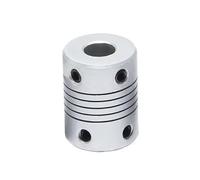 JNMING 1 pièce d'accouplement flexible 19 x 25 mm, coupleur en aluminium T8, vis mère Nema 17, accouplements d'arbre de moteur(6.35x8mm)