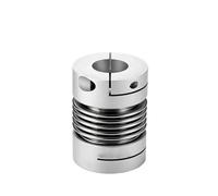 JNMING 1 pièces D25 L37 accouplement à soufflet zéro jeu générateur arbre accouplement ressort soufflet rapide coupleur en alliage d'aluminium(Hole 6mm to 11mm)