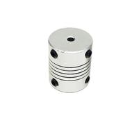 JNMING 2 pièces D15L20 Aluminium Flexible Accouplement Mâchoire Arbre CNC Moteur Pas À Pas Coupleur Encodeurs Machine De Gravure(6x6mm)