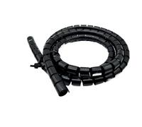 JNMING Gaine de câble Spirale de 32 mm, Tube de Protection for câbles d'ordinateur et de Souris(Noir,3 Meters)
