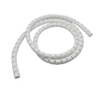 JNMING Gaine de câble Spirale de 32 mm, Tube de Protection for câbles d'ordinateur et de Souris(White,1 Meter)