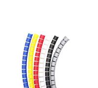 JNMING Organiseur de câbles en Spirale, diamètre Interne 32 mm, Gaine de Protection Flexible for câbles, Gestion soignée(Green,10 Meters)