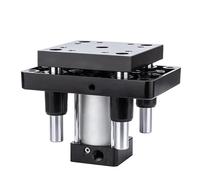 JNMING Vérin de levage à quatre piliers QGBD63 QGBD80 à grande poussée standard avec tige de guidage à grande poussée pneumatique QGBD63-50 QGBD80-40(QGBD63-40)