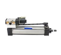 JNMING Vérin pneumatique AC220V SC50 Électrovanne standard Cylindre intégré Alésage 50 mm Course 100 mm 300 mm 500 mm 800 mm Ensemble de vérins pneumatiques sans magnétique(SCF50x125)