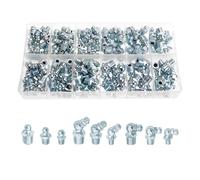 JNNJ 110 Pièces Kit D'assortiment De Graisseurs, Kit D'assortiment De Graisseurs Hydrauliques M6 M8 M10, Assortiment De Graisseurs pour L'automobile, Le Camion, l'agriculture, Pistolets à Air Chaud