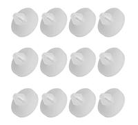 JNNJ 12Pcs Frein/Embrayage Pédale Stop Pad, Embrayage Stop Pad Commutateur Bouchon, Pads Accelerator Stop, Remplacement Frein Interrupteur Stopper, Bloc Limiteur de Frein En Plastique(Blanc)