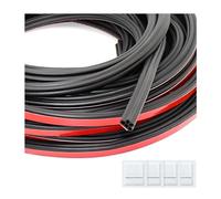 JNNJ 16 Meter Véhicules Joint Porte Fenêtre Isolant Froid et Phonique, D'Entrée Caoutchouc Autocollant, Bande Cadre Porte Voiture, Joint D'étanchéIté Fenetre, Universel pour Voiture, SUV