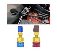 JNNJ 2 Pièces Adaptateurs De Coupleurs Rapides R1234YF, Raccord R1234YF Adaptateur pour Tuyau De Charge AC Connecteur, R1234YF vers R134A Low Side Raccord Rapide, pour Chargeur Climatiseur Voiture