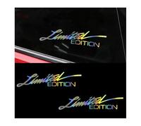 JNNJ 2 Pièces Autocollant Décoratif en Édition Limitée, Édition Limitée Autocollant Réfléchissant, Autocollant Décoratif Moto Imperméable Stickers, Automobile Accessoires Décoratifs Universels(Laser)