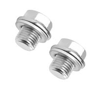 JNNJ 2 Pièces Bouchon De Vidange D'huile Universel, Bouchon De Vidange D'huile Avec Bague D'étanchéité, Boulon De Vidange Carter D'huile Moteur Voiture En Acier, Pour Voitures Motos(M14)