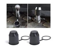 JNNJ 2 Pièces Cache Boule Attelage, Capuchon De Protection pour Attelage De Remorque, Capuchon avec Circlip De Protection Universel pour Boule D'attelage, pour Voiture, Camping-Car, Motorhome
