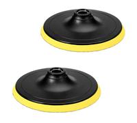 JNNJ 2 Pièces Disques De Polissage Diamantés, Disques De Polissage Pour Perceuse, Ponceuse Orbitale Et Polisseuse Tamponneuse, Compatible Métal, Bois, Plastique, Noir+Jaune