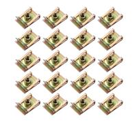 JNNJ 20 Pièces Pinces à Écrous De Type U Pour Voitures, Assortiment D'écrous En Tôle De Type U Pour Panneau De Décoration Intérieure Véhicule, M6 Sportbike Fairing Spire Speed Clips, Pour Voiture