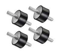 JNNJ 4 Pièces Amortisseurs En Caoutchouc M8, Supports d’Isolation Anti-Vibrations Cylindriques Pour Compresseurs d’Air, Moteurs Diesel, Pompes à Eau