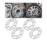 JNNJ 4 Pièces Entretoises Universelles Pour Jantes Pour Véhicule, Cales D'espacement De Roue En Alliage D'aluminium, Entretoise Roue De Moyeu Roue élargis Et Modifiés, Auto Accessoire(5mm)