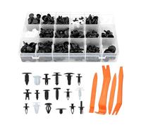 JNNJ 415 Pièces Boîte De Clips De Garniture De Voiture, Clips Pare-Chocs à Expansion En Plastique, 18 Types Clips Fixation Panneau Porte Pour Voiture, Attaches Carrosserie Avec 5 Outils Démontage