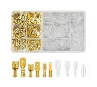 JNNJ 480 Pièces Kit De Connecteur Bullet, Cosse a Sertir Electrique Automobile Kit, Mâle Et Femelle Double Bullet Terminal Connecteur Avec Manchons Isolants, Pour Moto Voiture Scooter Bateaux