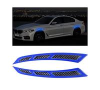 JNNJ 4Pcs Roues Voiture Sourcil Autocollants Réfléchissants, Bande D'avertissement de Sécurité pour Sourcil, Autocollant de Protections Universelles pour Roue de Voiture SUV Camion(Bleu)