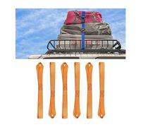JNNJ 6 Pièces Sangles D'arrimage Souples, Sangles D'arrimage pour Moto Boucles D'arrimage Souples, Boucles Loop Tie Down Strap Souples à Cliquet, pour Le Remorquage en Toute Sécurité Motos(Orange)