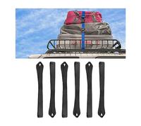 JNNJ 6 Pièces Sangles D'arrimage Souples, Sangles D'arrimage pour Moto Boucles D'arrimage Souples, Boucles Loop Tie Down Strap Souples à Cliquet, pour Le Remorquage en Toute Sécurité Motos(Noir)