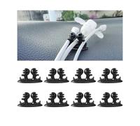 JNNJ 8 Pièces Voiture Câble Organisateur, Véhicule Câble Clips, Organisateur de Cordon, Organisateurs Câbles Auto Adhésif, pour Voiture, Maison, Bureau, Murs et Plus Encore, Universel(Noir)