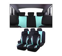 JNNJ 9 Pièces Set Complet Housses De Siège Voiture, Siège Auto Respirant Antidérapant, Siège Accessoire Interieur Universelle Housses De Sièges pour La Plupart des Voitures, Camionnettes(Vert)