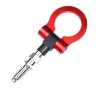 JNNJ Attelage de Remorque Crochet de Remorquage, Voiture Course Transporteur Voiture Barre Remorquage Course Crochet d'Anneau Remorquage, Avant d'Anneau Aluminium sur l'anneau Universel(Rouge)
