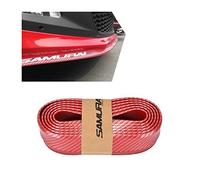 JNNJ Becquet De Pare-Chocs Avant Universel, 2.5M Bande Protecteur pour Pare-Choc Avant Lèvre Spoiler Ruban Adhésif Résistance à La Corrosion, Protector Universel pour Voitures, Camion, SUV(Rouge)