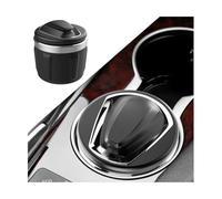 JNNJ Cendrier De Voiture, Cendrier Voiture Portable à LED Cendrier Voitures Sans Fumée, Cendriers Cigarette Voiture Détachable Avec Couvercle, Accessoires Décoratifs Pour Voitures, Maison(Argent)