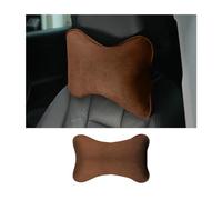 JNNJ Coussin Nuque Pour Siège Voiture, Coussin D'appui-Tête Pour L'appui-Tête Du Siège De La Voiture Fabriqué En Coton, Oreiller De Voiture Pour Siège Conducteur Avec Sangle Réglable(Marron)