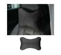 JNNJ Coussin Nuque Pour Siège Voiture, Coussin D'appui-Tête Pour L'appui-Tête Du Siège De La Voiture Fabriqué En Coton, Oreiller De Voiture Pour Siège Conducteur Avec Sangle Réglable(Noir)