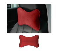 JNNJ Coussin Nuque Pour Siège Voiture, Coussin D'appui-Tête Pour L'appui-Tête Du Siège De La Voiture Fabriqué En Coton, Oreiller De Voiture Pour Siège Conducteur Avec Sangle Réglable(Rouge)