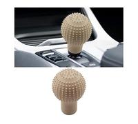 JNNJ Couvercle De Pommeau De Levier De Vitesse De Voitur, Pommeaux De Leviers De Vitesse Silicone Souple Antidérapante Voiture Bâton Couvercle Protecteur, Résistant À L'Usure, Anti-Rayures(Beige)