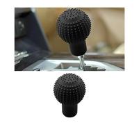 JNNJ Couvercle De Pommeau De Levier De Vitesse De Voitur, Pommeaux De Leviers De Vitesse Silicone Souple Antidérapante Voiture Bâton Couvercle Protecteur, Résistant À L'Usure, Anti-Rayures(Noir)