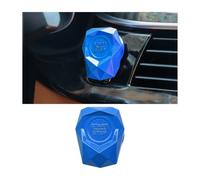 JNNJ Couvercle du Bouton Poussoir de Voiture, Garniture Protection de Bouton de Démarrage du Moteur, Housse en Métal de Bouton D'allumage Universel Décoration pour Intérieur de Voiture(Bleu)