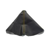 JNNJ Housse de Levier de Vitesse En Cuir PU Noir pour Voiture, Anti-Poussière pour Pommeau, Frein à Main Antistatique et Antidérapante (Jaune)