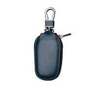 JNNJ Housse En Cuir pour e Voiture, Protecteur de e Voiture Étanche, Pochettes Blocage Signal pour Clé Voiture, Etui À Clés de Voiture À Friction Anti-Crash(Bleu)