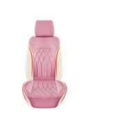 JNNJ Housse Siège Avant en Cuir, Housses Sièges Classiques Universelles, Siège Auto Respirant Antidérapant, Luxe Cuir PU Housse Siège Voiture, Ajustement Idéal Protection pour Sièges Voiture(Rose)