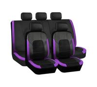 JNNJ Lot de 9 housses de siège universelles en cuir, respirantes, imperméables et antidérapantes Violet