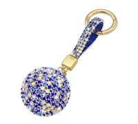 JNNJ Porte-Clés De Voiture En Cristal, Bling Porte-Clés Mode Pour Sacs à Main et Décorations De Clés Voiture (Bleu)