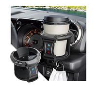 JNNJ Porte-Gobelets De Voiture, Porte-Gobelet De Ventilation De Voiture, Universel Réglable Tasse Boisson Porte-Gobelet pour Voiture, pour Tasse à Café Téléphone Et Canette Boisson(Noir/Gris)