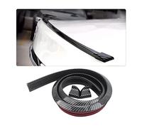 JNNJ Souple Voiture Toit Arrière Spoiler Aile Autocollant, Aileron Arrière de Voiture en Caoutchouc Imperméable, Arrière Becquet Voiture Universel pour Auto Protection des Pare-Chocs(Fibre-Carbone)
