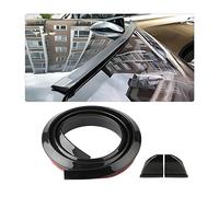 JNNJ Souple Voiture Toit Arrière Spoiler Aile Autocollant, Aileron Arrière de Voiture en Caoutchouc Imperméable, Arrière Becquet Voiture Universel pour Auto Protection des Pare-Chocs(Noir-Brillant)