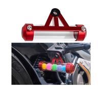 JNNJ Support De Disque Fiscal pour Moto, Support De Disque Fiscal pour Tube Cylindrique, Support Universel De Disque Fiscal Cylindrique Tube Étanche, Accessoire pour Moto, Scooter, Quad(Rouge)