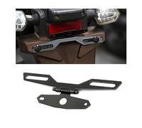 JNNJ Support de Feu Arrière de Plaque D'immatriculation Pliable, Support de Montage de Licence Réglable de Moto, Fixation de Modification de Plaque D'numéro et Lumière Arrière de Moto Universelle